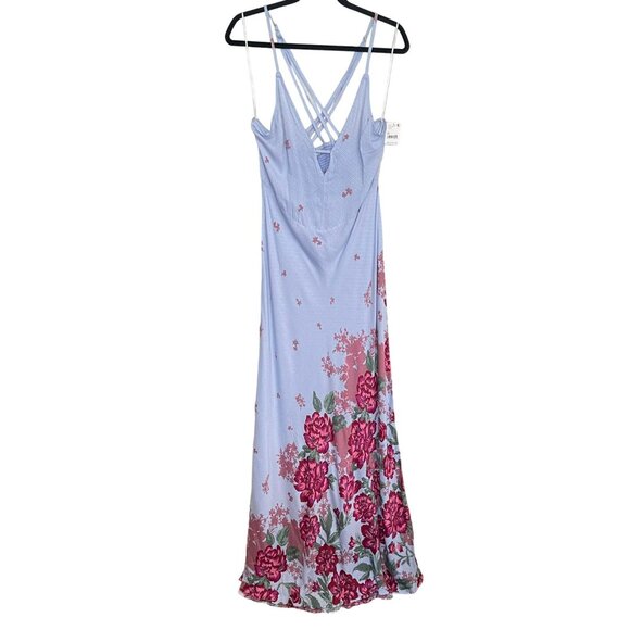 Free People Maxi Dress Get to You Floral Maxi Sleeveless Strappy Boho NWT Medium - Picture 5 of 10